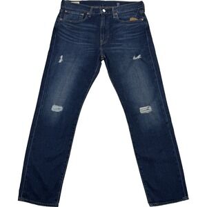 Levi's 502 Straight Leg Jeans Mens 34x32 Blue Denim NWT Reclaimed Sustainable